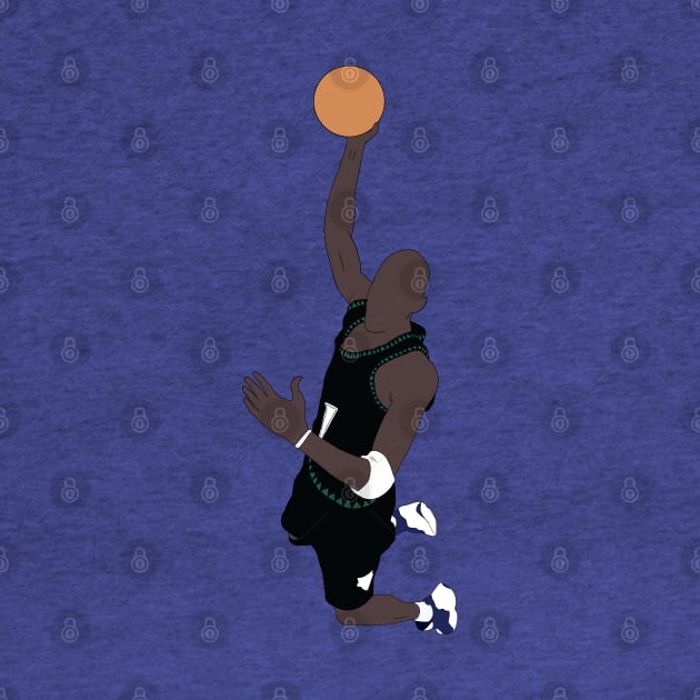 Kevin Garnett Slam Dunk by rattraptees